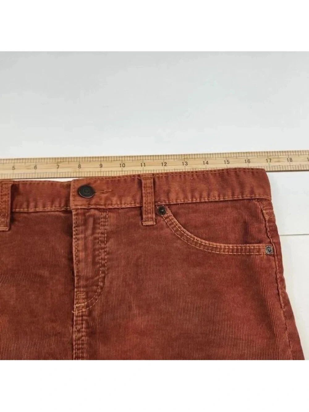 Gap 1969 Vintage Rust Corduroy Mini Skirt - Picture 9 of 9
